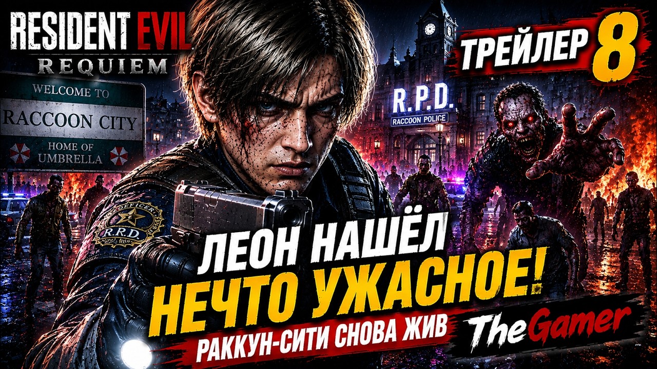 ЛЕОН НАШЁЛ НЕЧТО УЖАСНОЕ! РАККУН-СИТИ СНОВА ЖИВ | Resident Evil Requiem #8