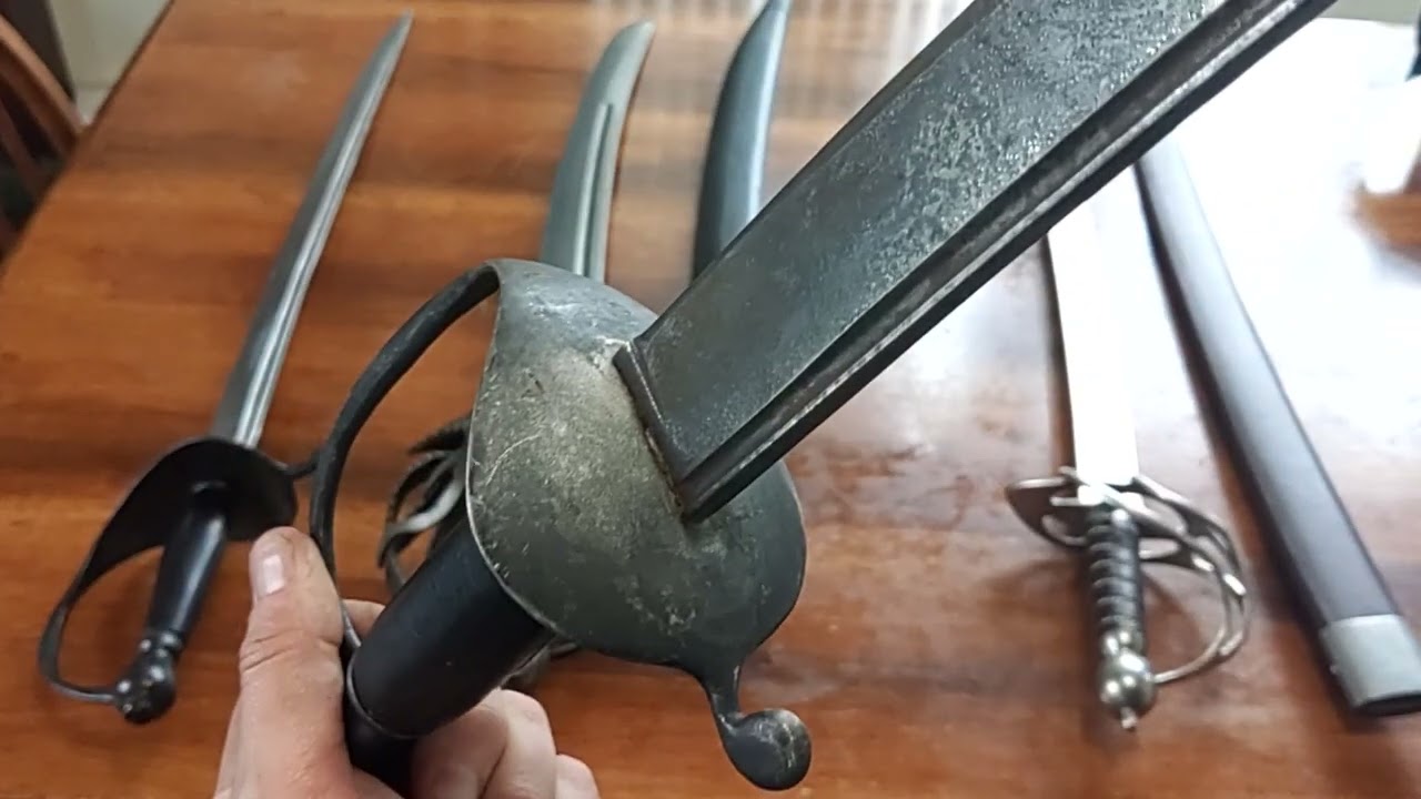 Hanwei and Kingston Arms Revolutionary War Hangers, Tony Swatton Jack Sparrow replica and BKS Kraken