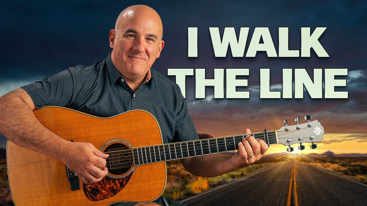 I Walk the Line by Johnny Cash Guitar Tutorial | Easy Country Classic for Beginners