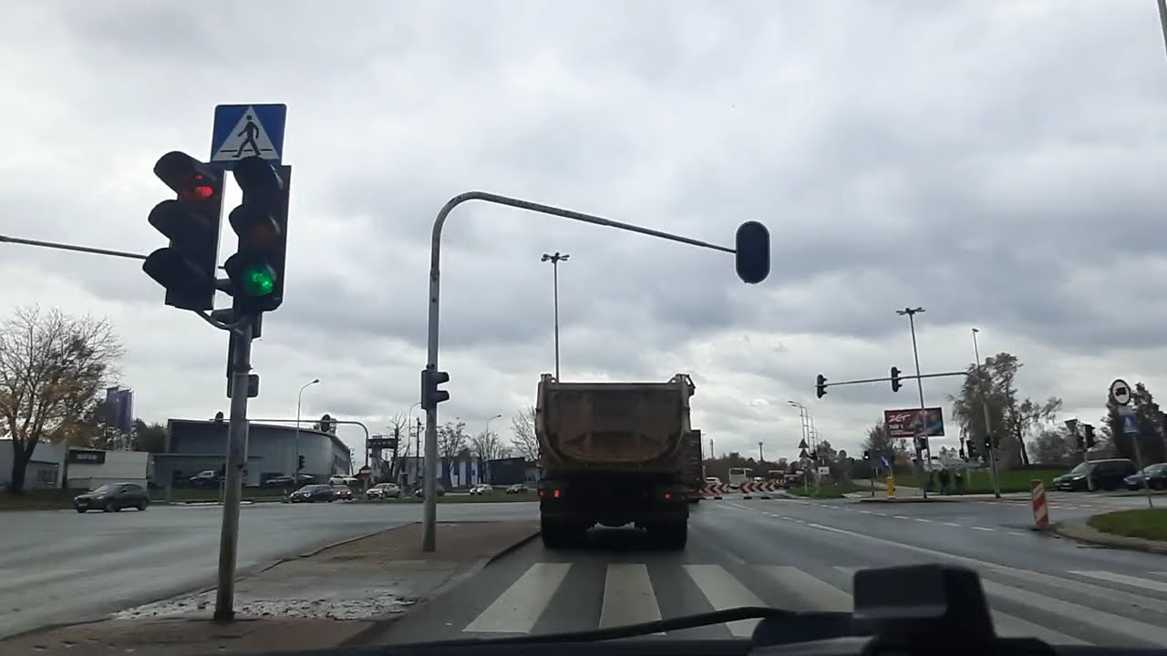 Poland - Driving - A ride from ul. Milionowa (Łódź) to Rzgów (No Music, No Talking) Oct 2025