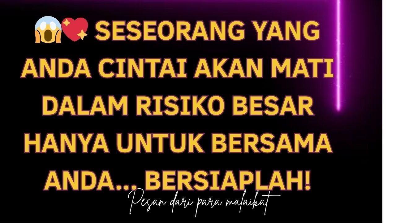 😱💖 Seseorang yang Anda cintai akan mati dalam risiko besar hanya untuk bersama Anda... bersiaplah!