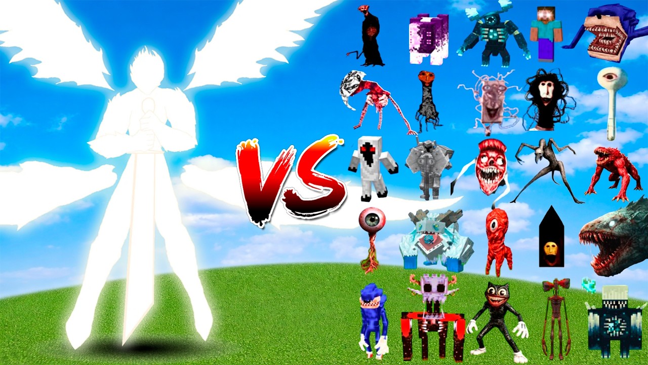 ArchAngel vs Minecraft All Bosses.Minecraft Mob Battle