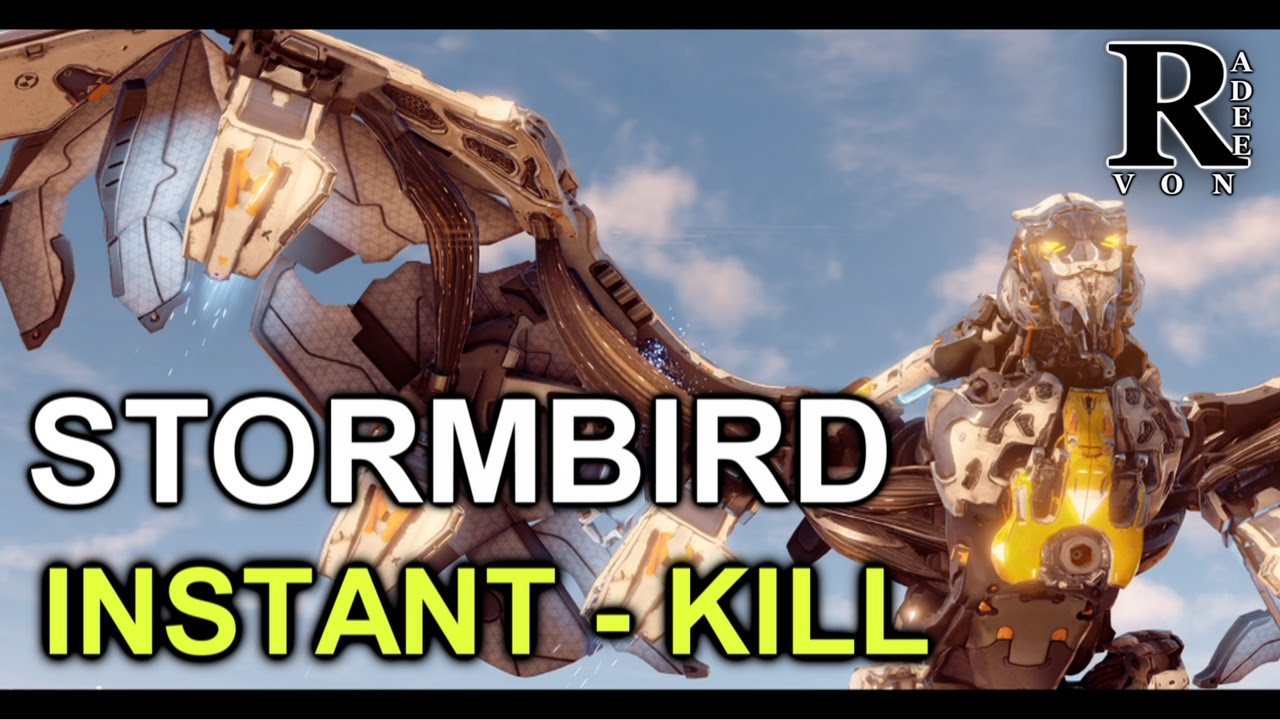 Horizon Zero Dawn - Stormbird Instant Kill Guide (Very Rare Modification  Farm)