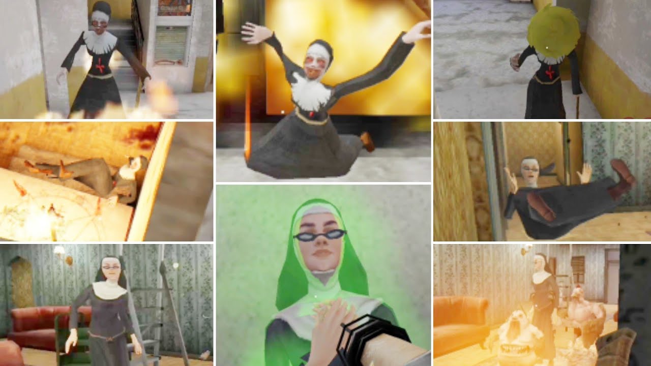 Evil Nun 1 + Evil Nun 2 - All Weapons