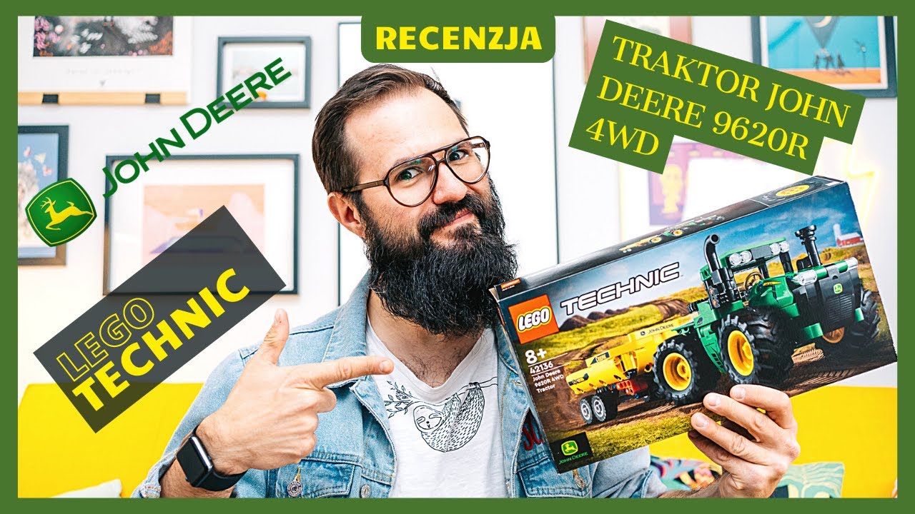 Lego TECHNIC: Traktor John Deere 42136 - RECENZJA | Jak wygląda traktor John Deere z Lego?🚜