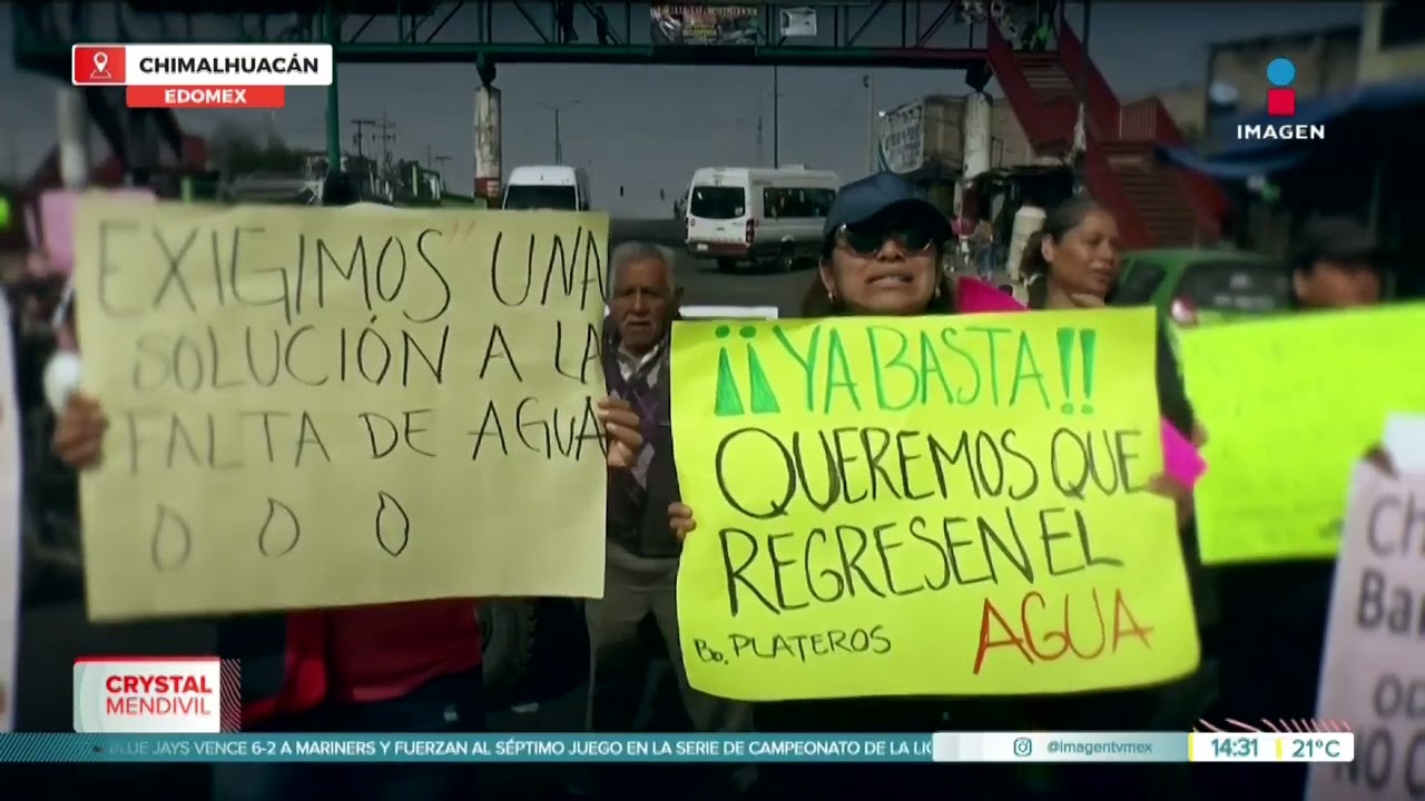 Chimalhuac&aacute;n se queda sin agua potable | Noticias con Crystal Mendivil