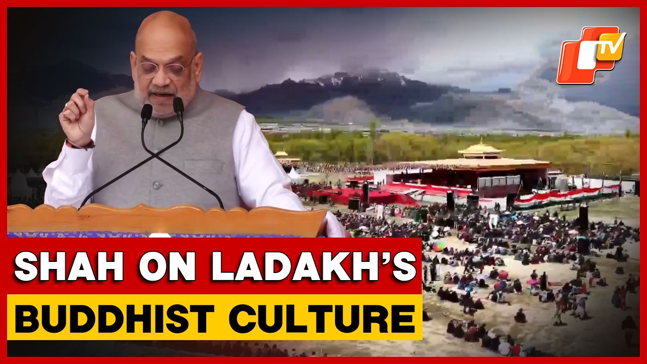 HM Amit Shah Highlights Ladakh&rsquo;s Buddhist Heritage, India&rsquo;s Message Of Peace