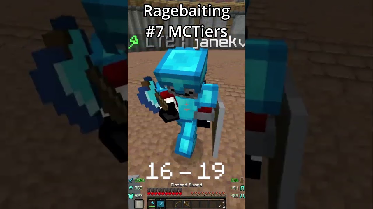 Ragebaiting #7 MCTiers  #minecraft #tierlist #minecraftpvp
