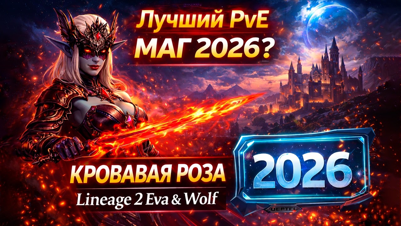 Лучший PvE маг 2026 — Кровавая Роза? | Lineage 2 Eva Wolf & Samurai