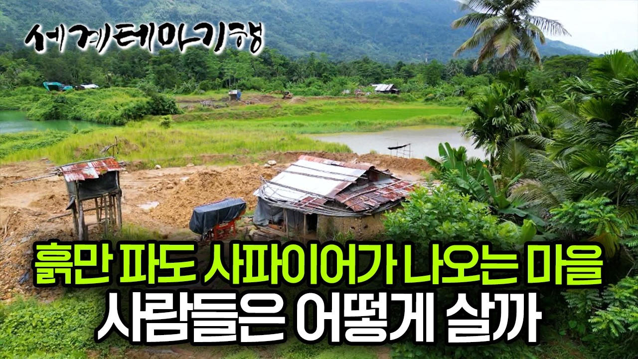 아무 하천이나 논밭의 토사를 헤집어도 사파이어 원석이 나오는 도시! 보석 광산에서 일하는 광부들의 삶| 세계테마기행 | #세테깅