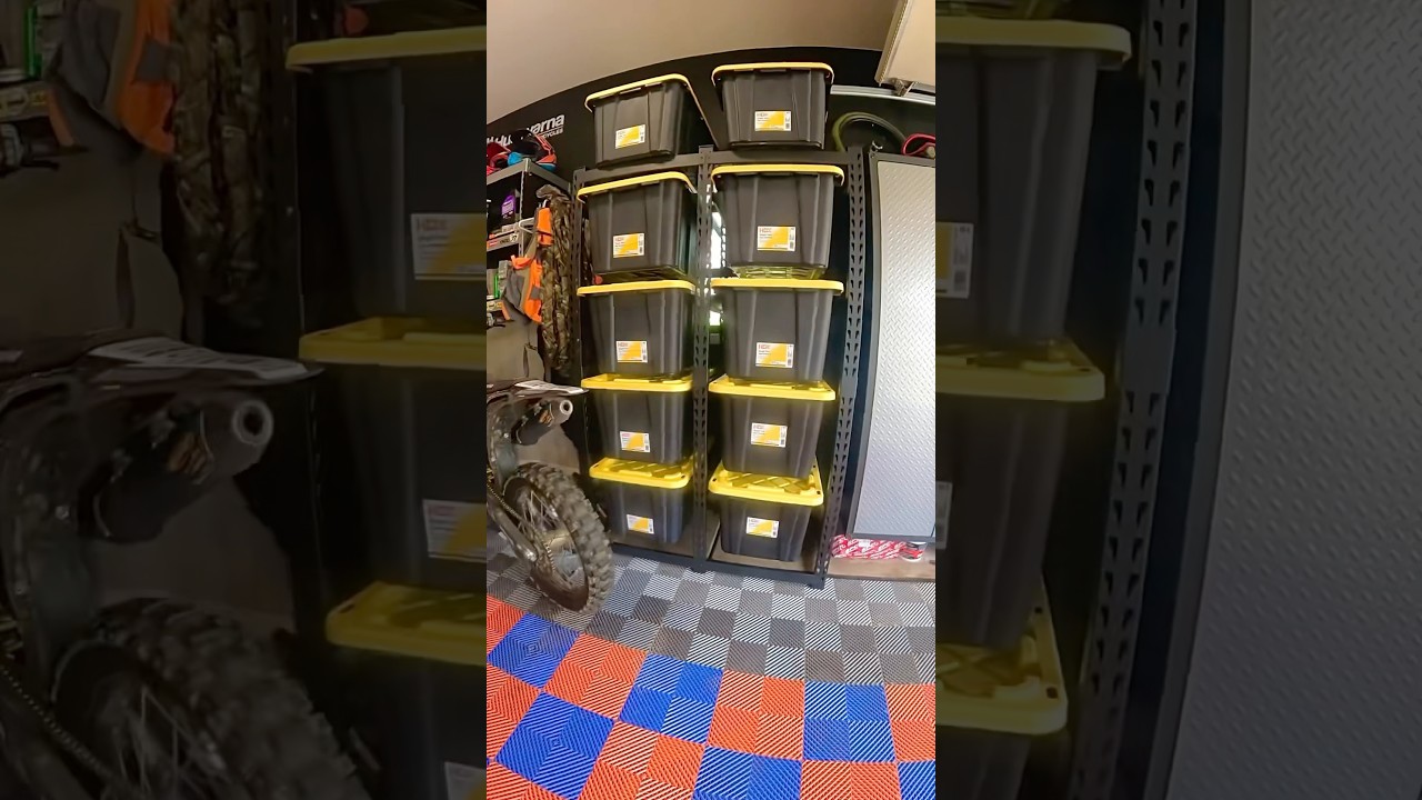 Husky 5 tier tote steel storage rack system review #husky #homedepot #review #productreview #garage