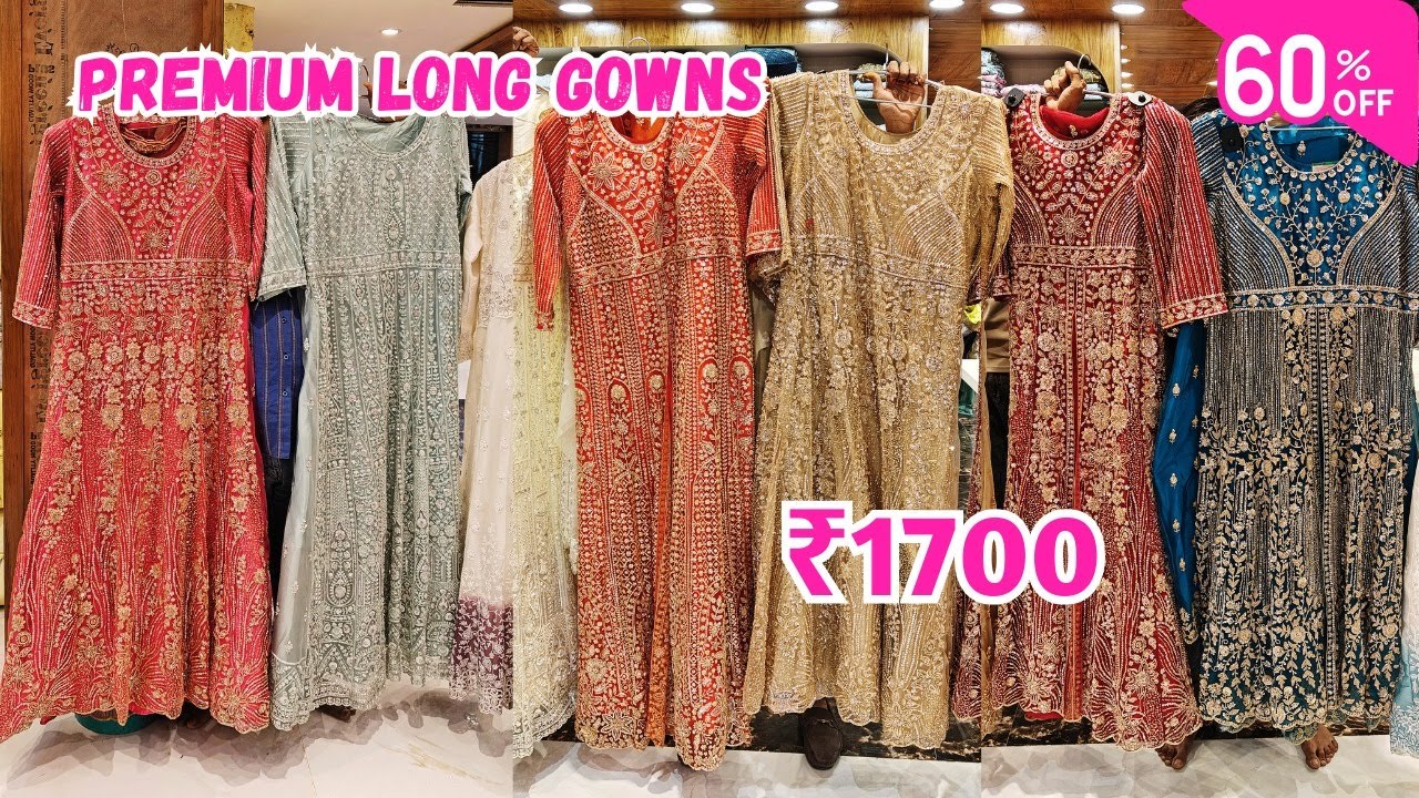 Mega Sale Flat 50% OFF || Premium Designer Pakistani Suits & Handwork Long Frocks Gowns @1700/-