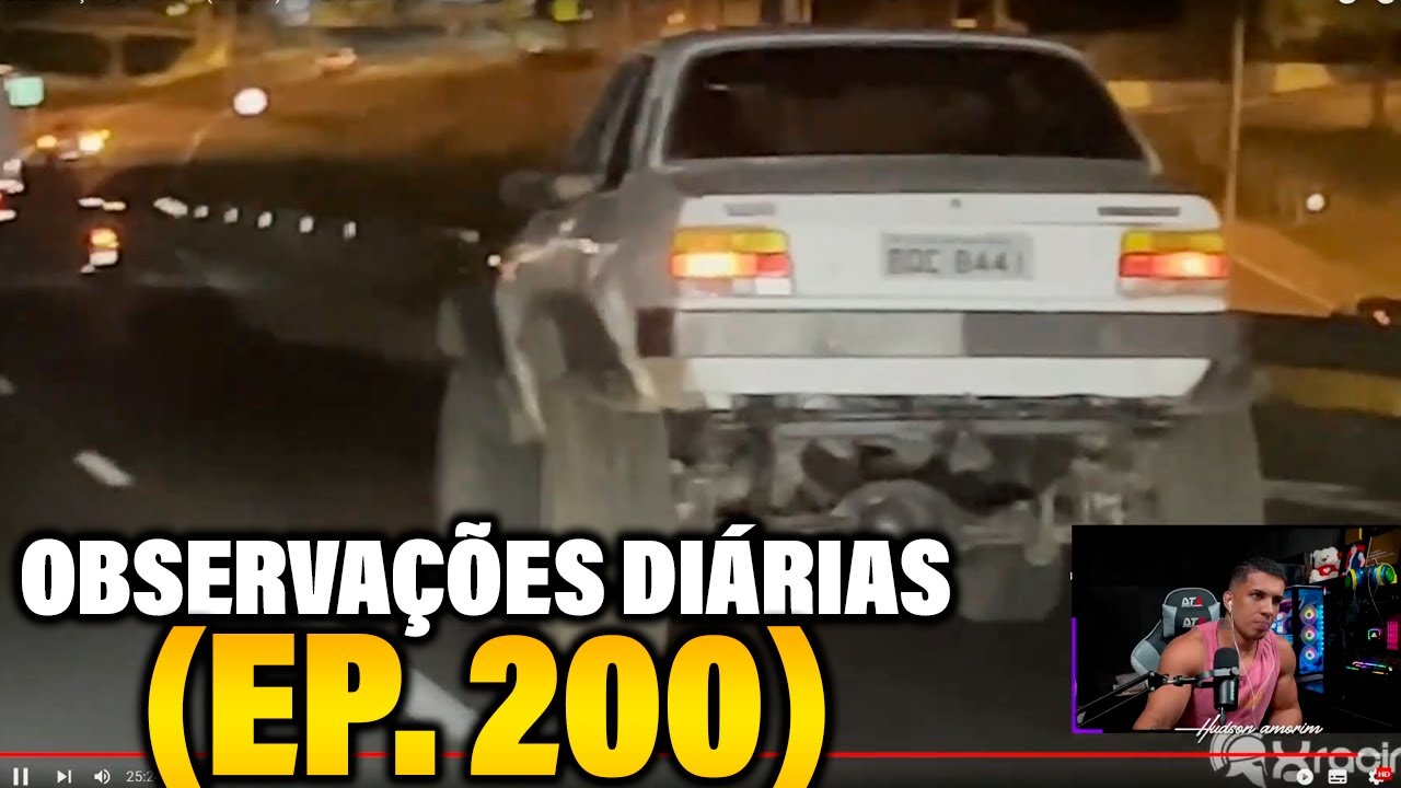 HUDSON REAGINDO OBSERVAÇÕES DIÁRIAS (EP. 200)