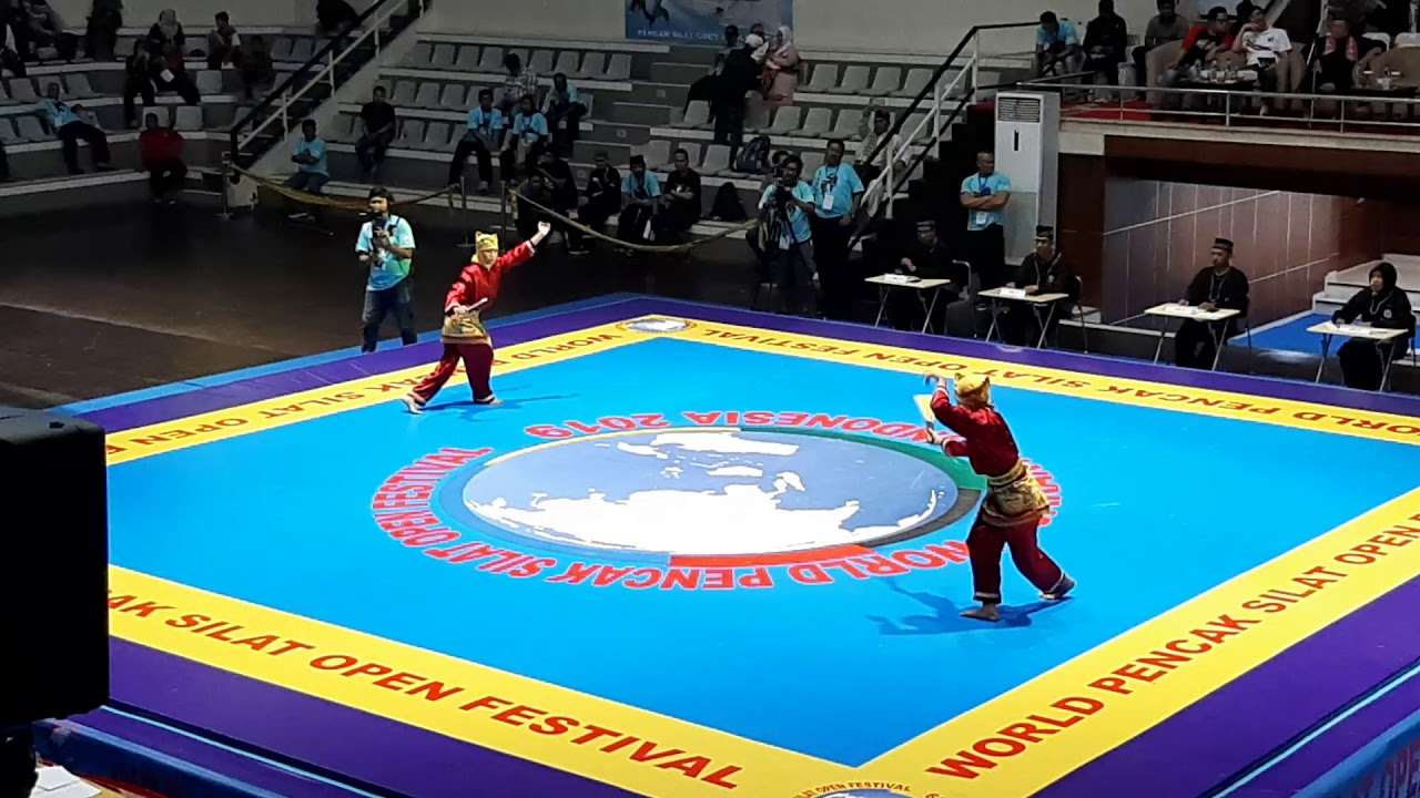 Ganda Tarung Jurus PSN Perisai Putih Surabaya  World pencak silat open Festival 2019