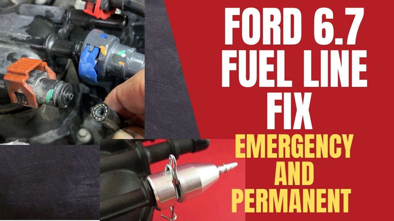 6.7 Ford Powerstroke Fuel Line Repair - Broken Return Fitting