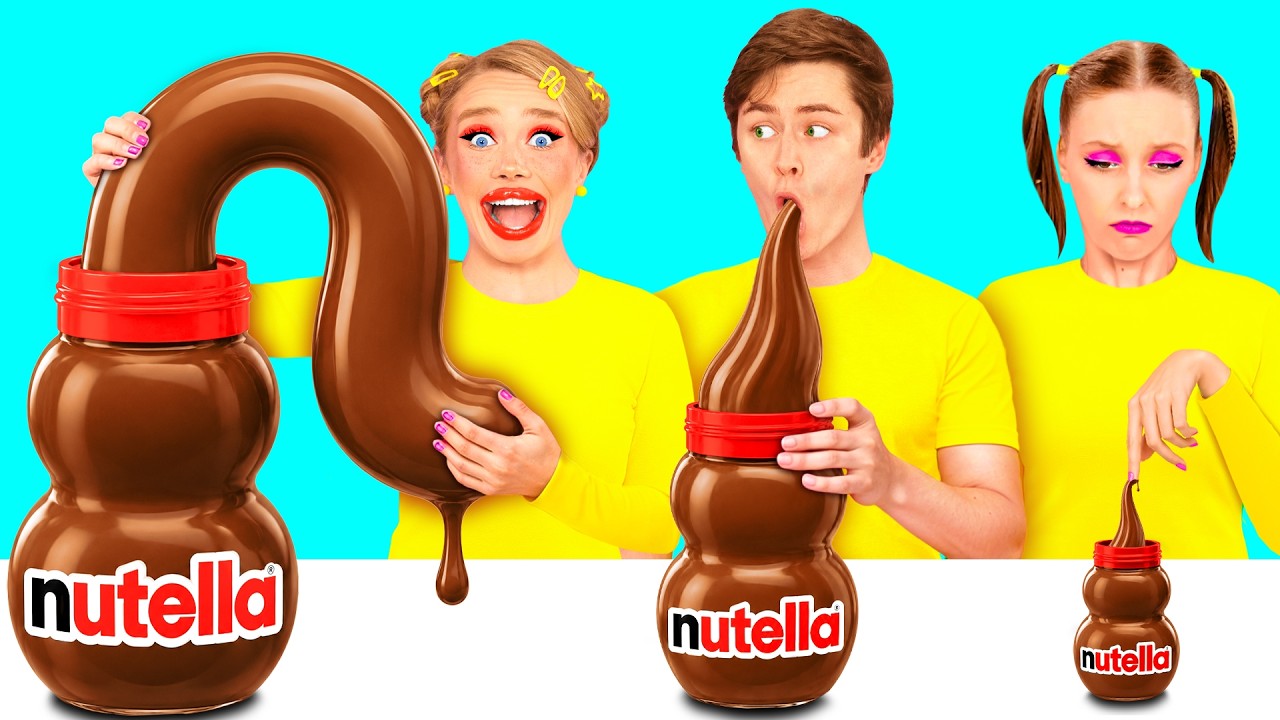 Big, Medium and Small Plate Challenge | Funny Kitchen Battle by BaRaDa Challenge