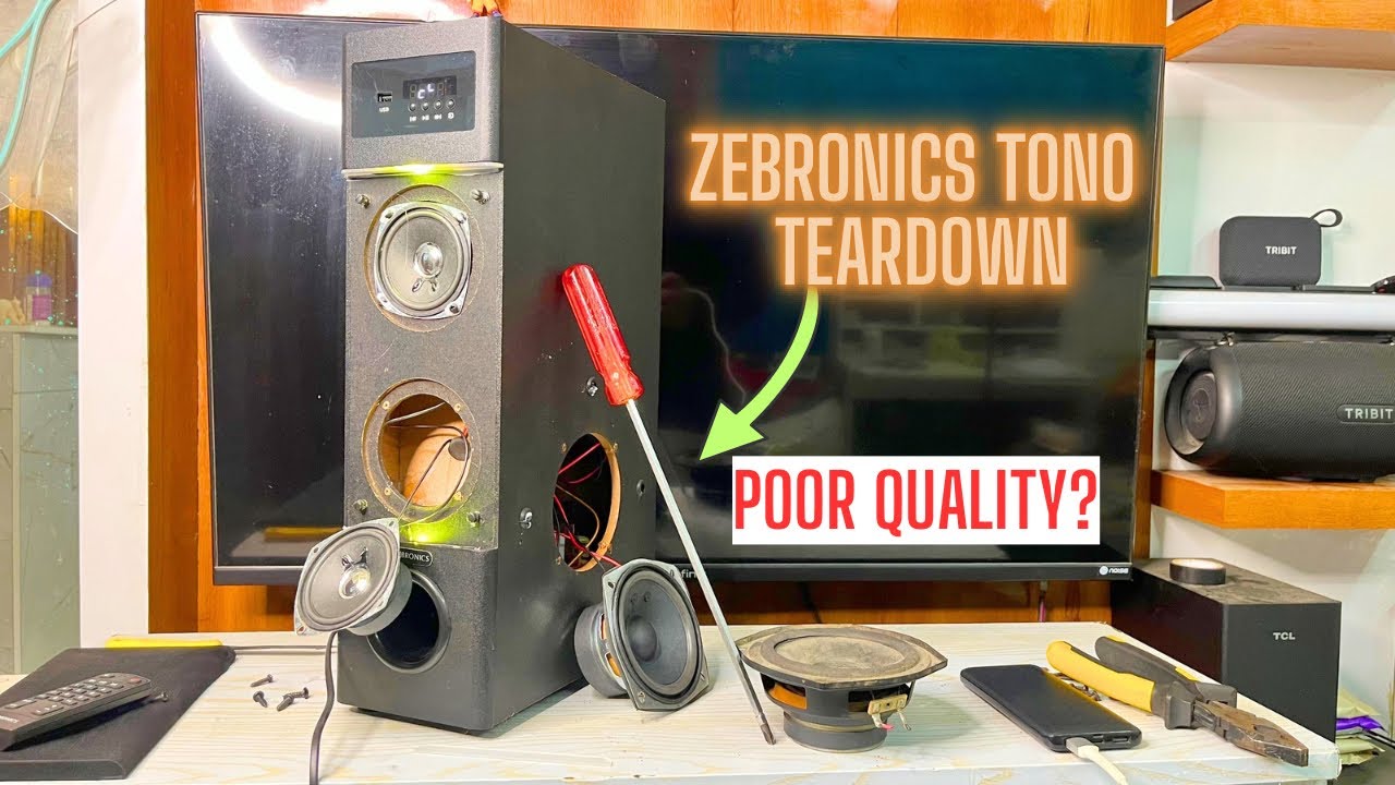 What is inside Zebronics  Tono Tower Speaker |Jony Tech Therapy #teardown