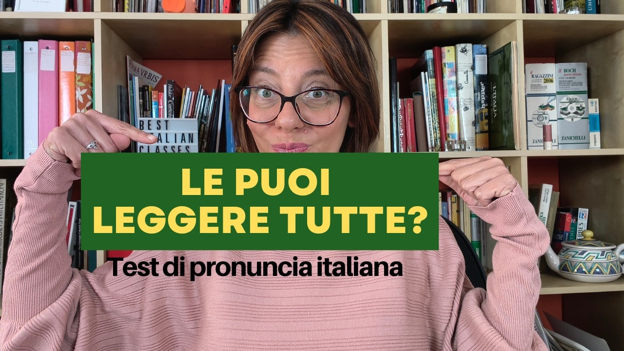 Pronuncia italiana per stranieri: quante parole riesci a leggere senza esitazioni?
