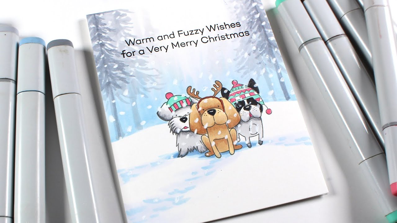 Create in Color with Sandy Allnock - Creating a Winter Scene with Copic Coloring