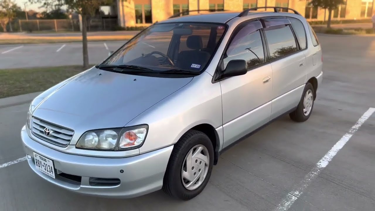 1996 Toyota Ipsum 2.0 liter 3SFE engine with 50k km low miles mini minivan review