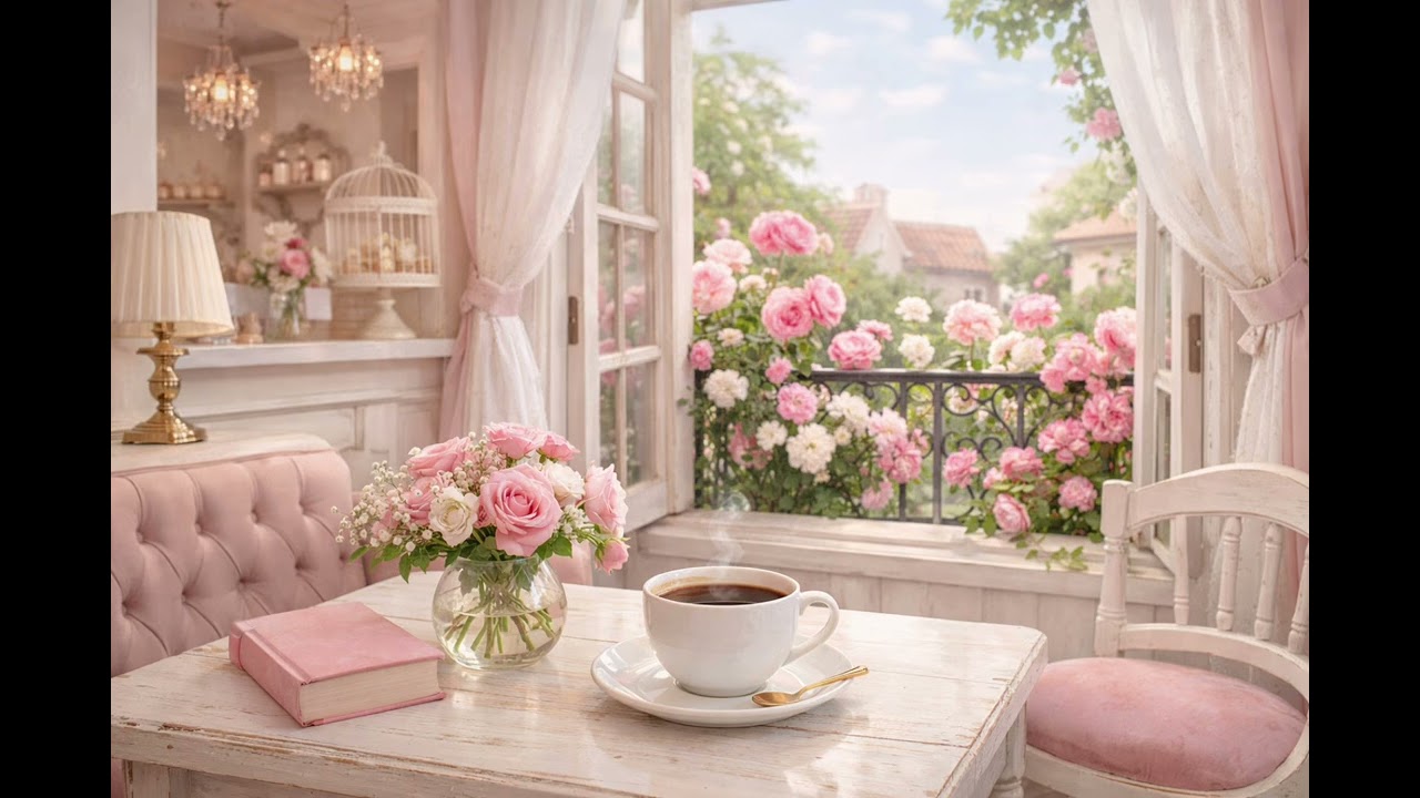 Coffee & Flowers: Relaxing Café Vibes☕️🌸🎀 لحظات هادئة 