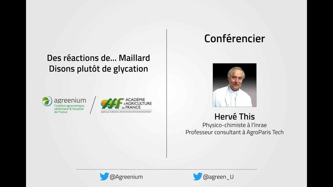 Des réactions de... Maillard. Disons plutôt de glycation