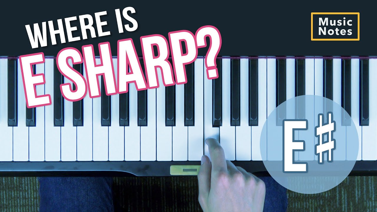 Finding E-sharp on the Piano Keyboard