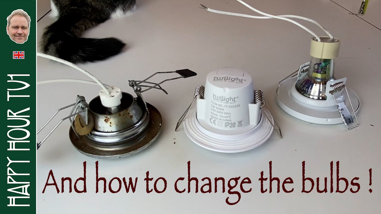 Choose the right spotlights and change a bulb