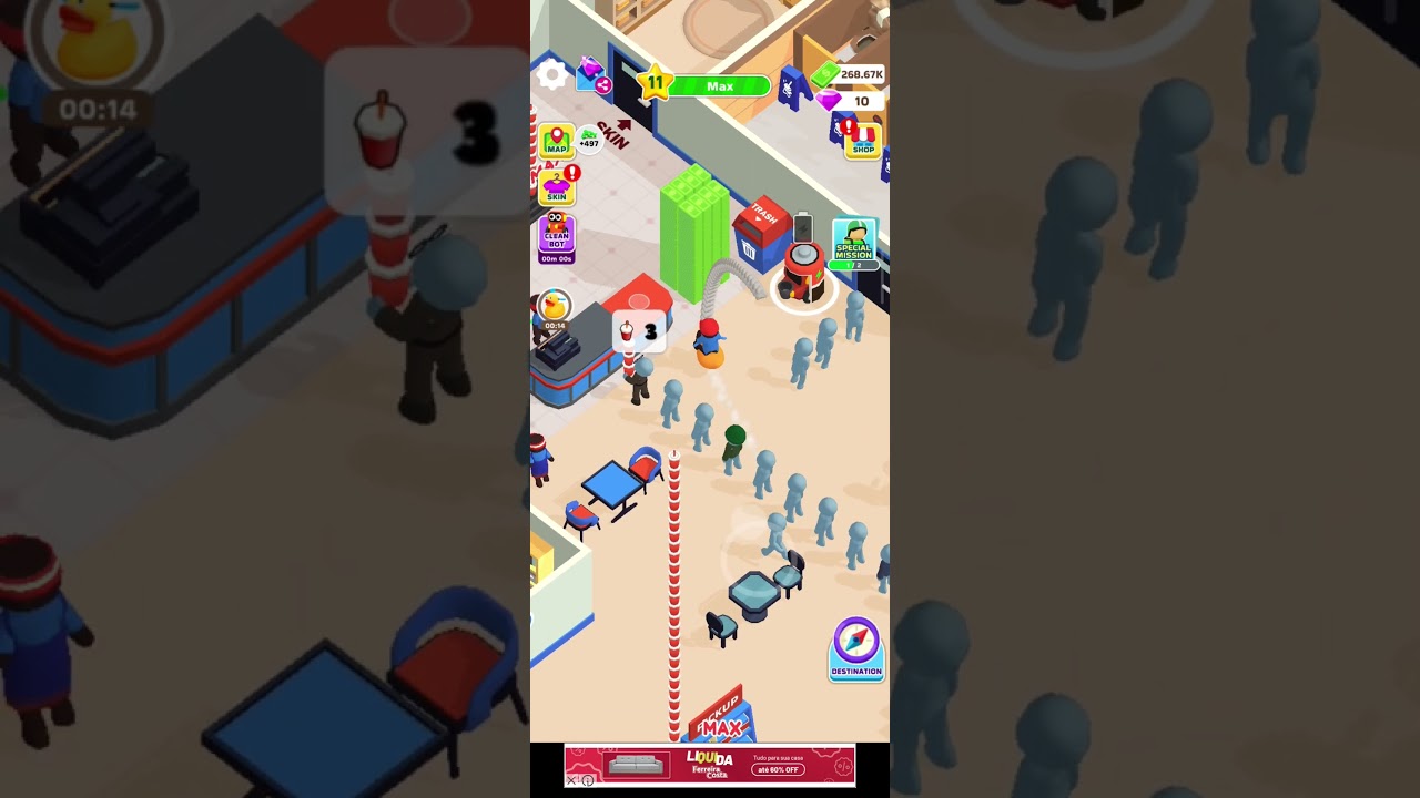 Pizza Ready, Level 11. #pizzaready    #jogo   Algu&eacute;m sabe como sair desse n&iacute;vel ?