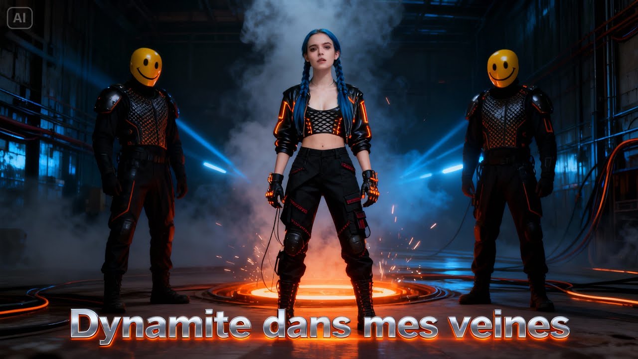 Djinx - Dynamite dans mes veines - Official AI Music Video