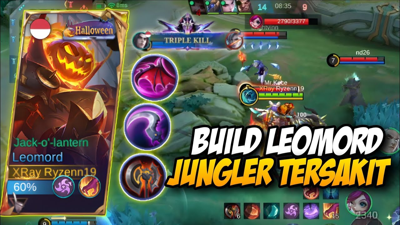 BUILD LEOMORD JUNGLER TERSAKIT | KALIAN USER LEOMORD WAJIB NONTON #mobilelegends 