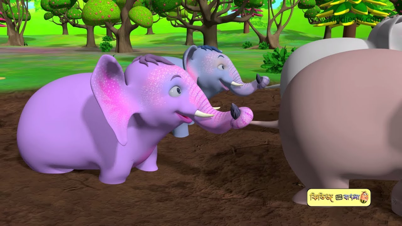 Ekta mota hati bengali rhyme for kids | Ek mota haathi bangla rhyme | for kids| Kiddiestv Bangla