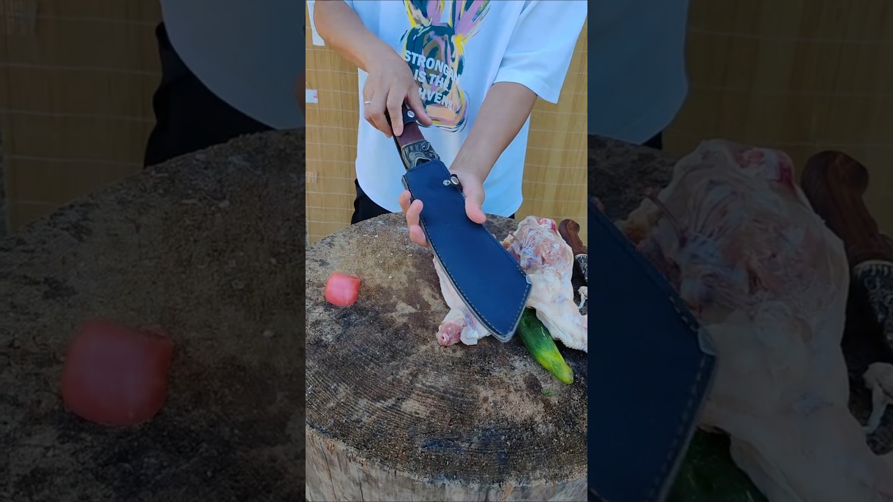kichan knife meat cutting #youtube #youtubeshorts #khanjarknife