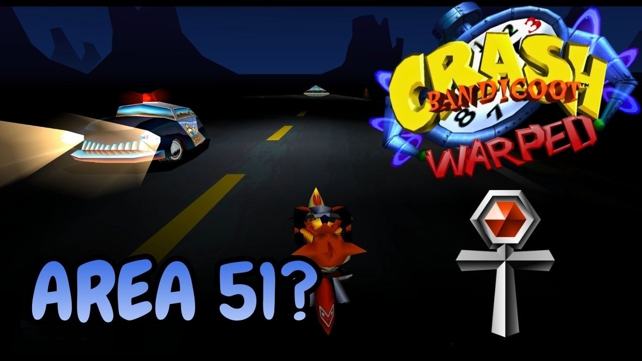 Crash Bandicoot 3: Warped - Level 28: Area 51 (Platinum Relic)