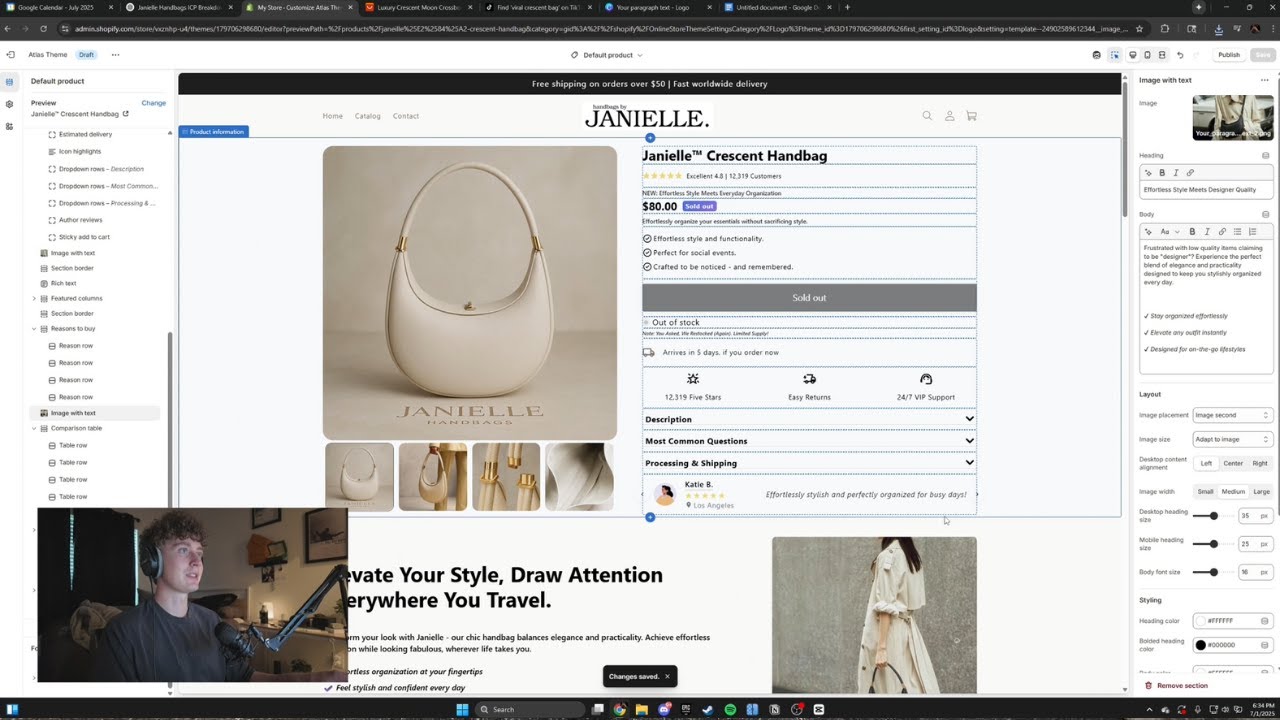 Speedrunning a KILLER Dropshipping Store in 30 Minutes (Part 1 - High Value Media)