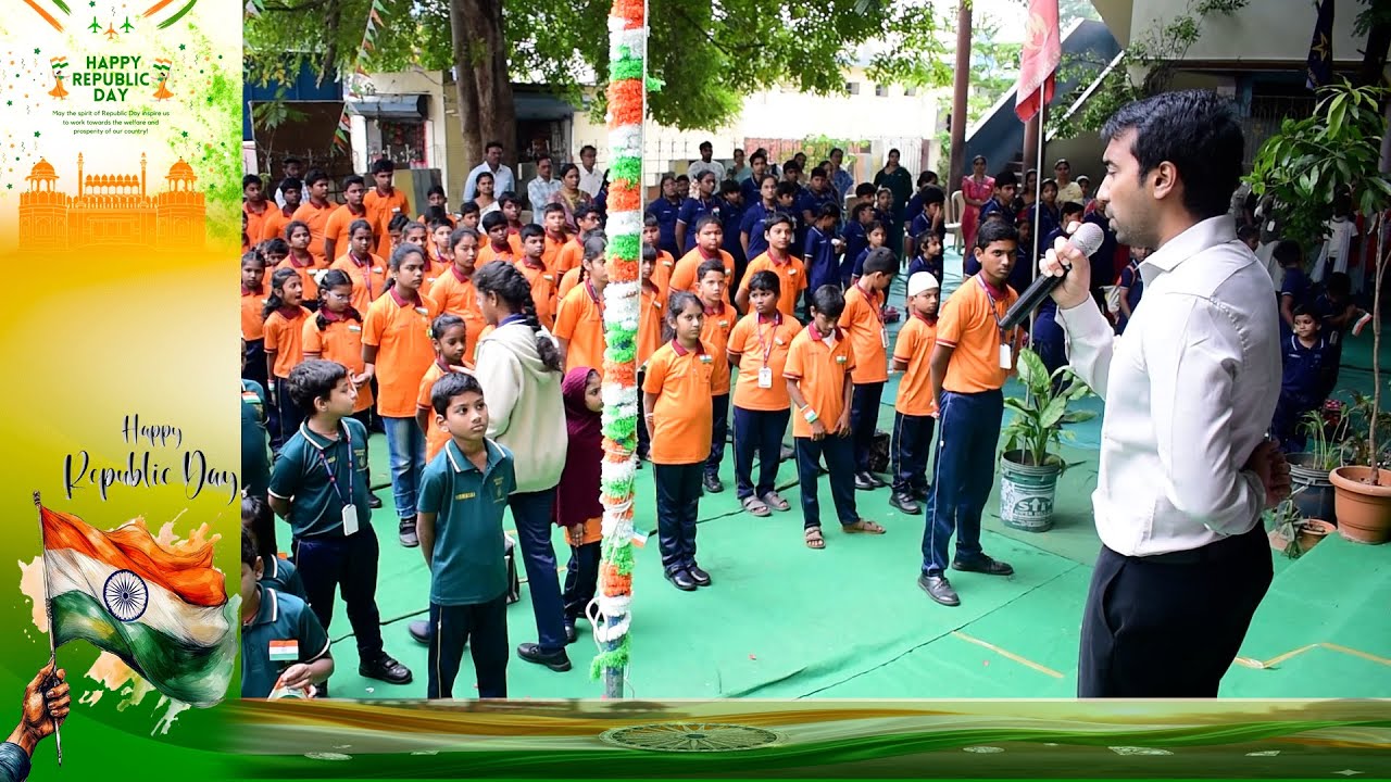 Republic Day celebrations at Vishwasai Dr. SRK School...