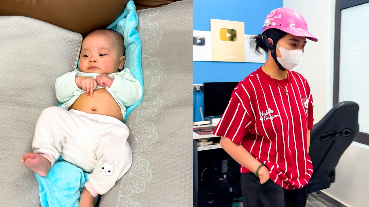 Baby Kim was home alone while her mom was busy picking up Diem