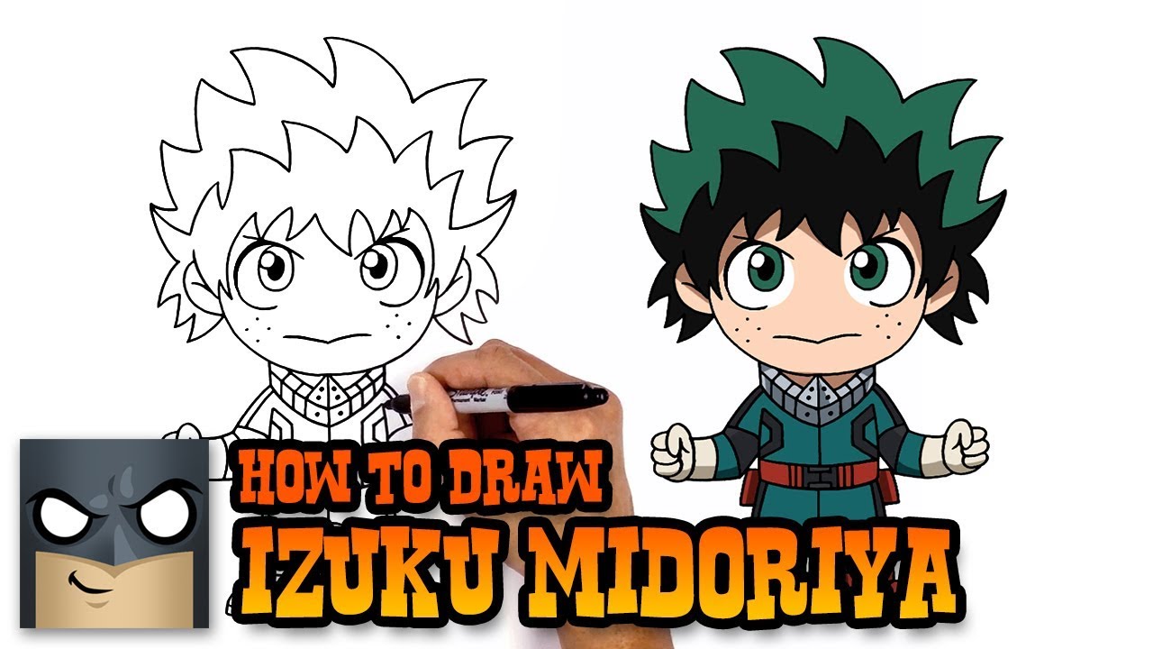 How to Draw Izuku Midoriya | My Hero Academia