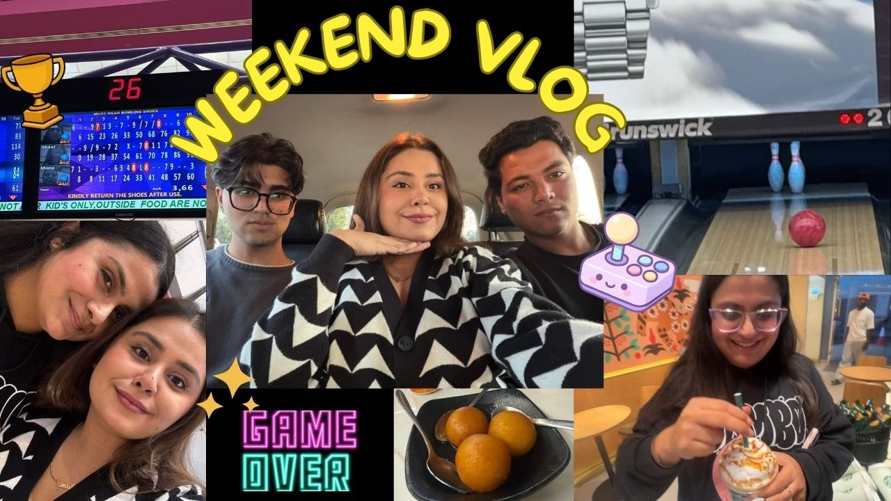 Weekend Vlog ✨💗 Bowling with family 🎳🥰  II Bhavna Kishnani II