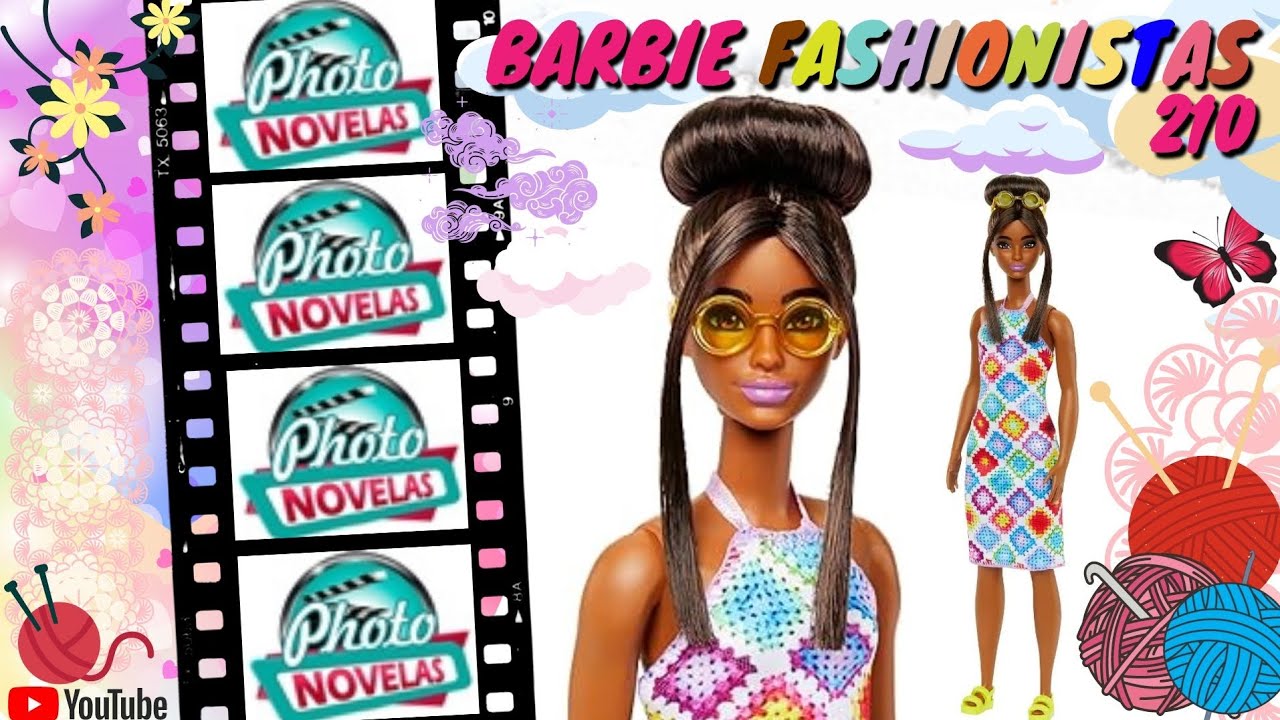 🧶Barbie Fashionistas 210 de vestido crochê, linda que é a cara da Fashionistas 188 [Unbox e Review]