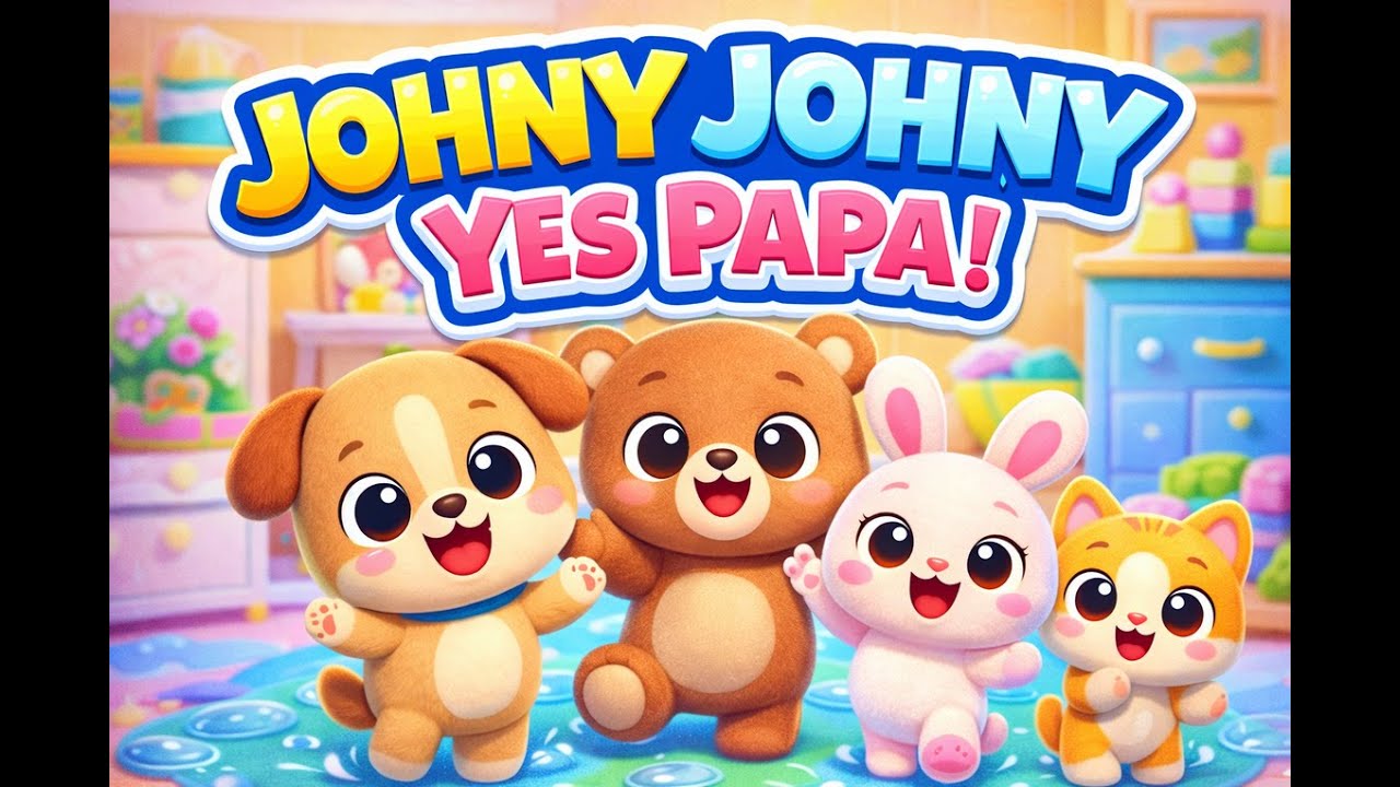 Johny Johny Yes Papa 🐶🎶 | Cute Animal Nursery Rhyme for Kids | Bubblify Toon