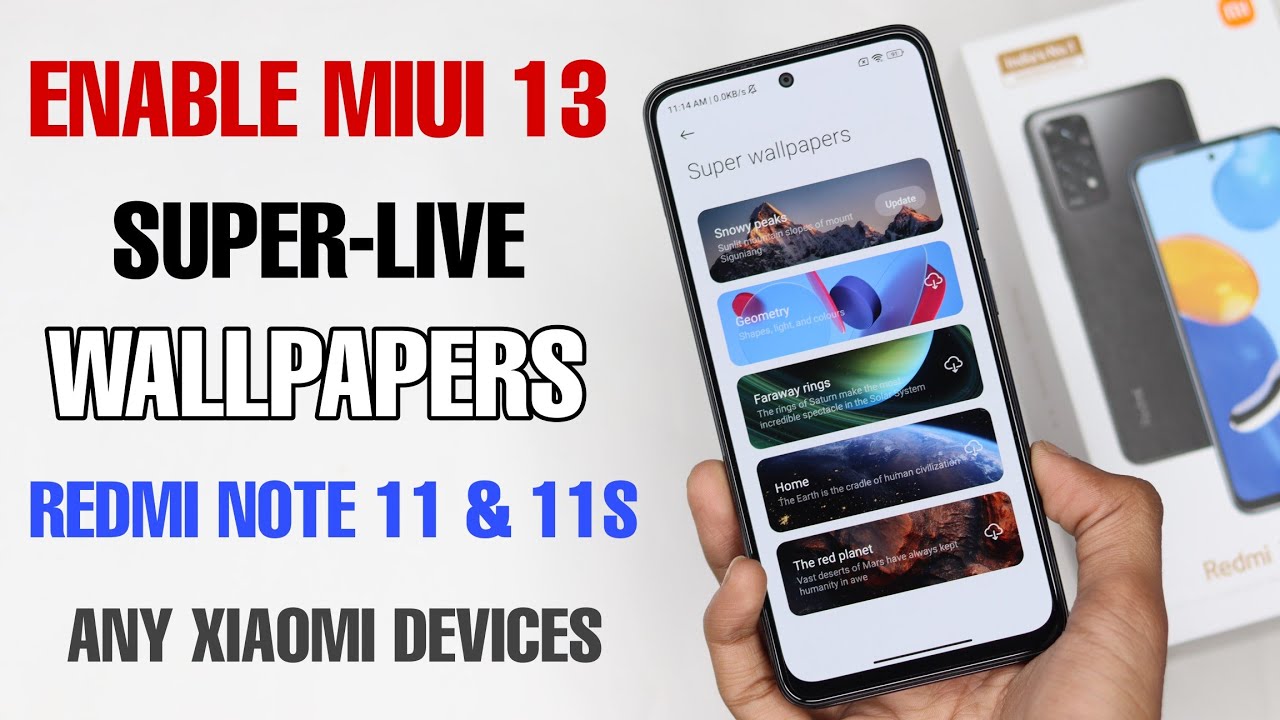 СУПЕР-ЖИВЫЕ ОБОИ MIUI 13 НА REDMI NOTE 11 И ЛЮБЫХ УСТРОЙСТВАХ XIAOMI 😯😯
