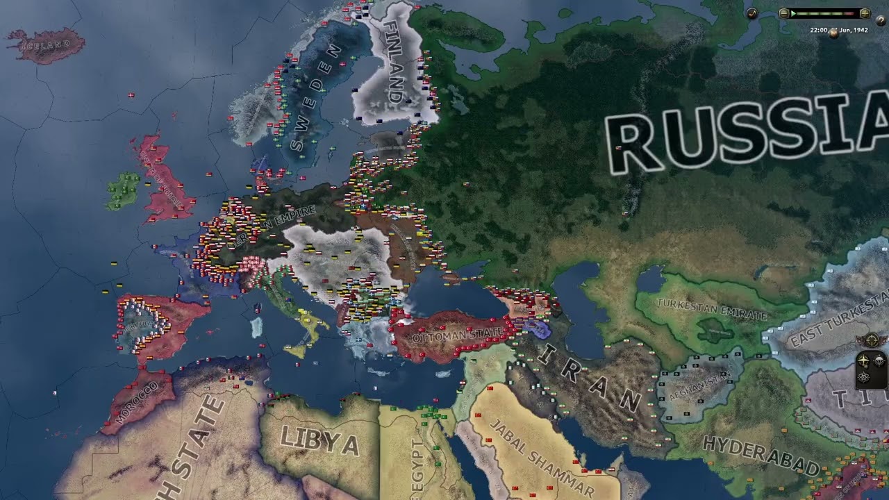 Kaiserreich on update 1.4.3 update  - Hoi4 Timelapse