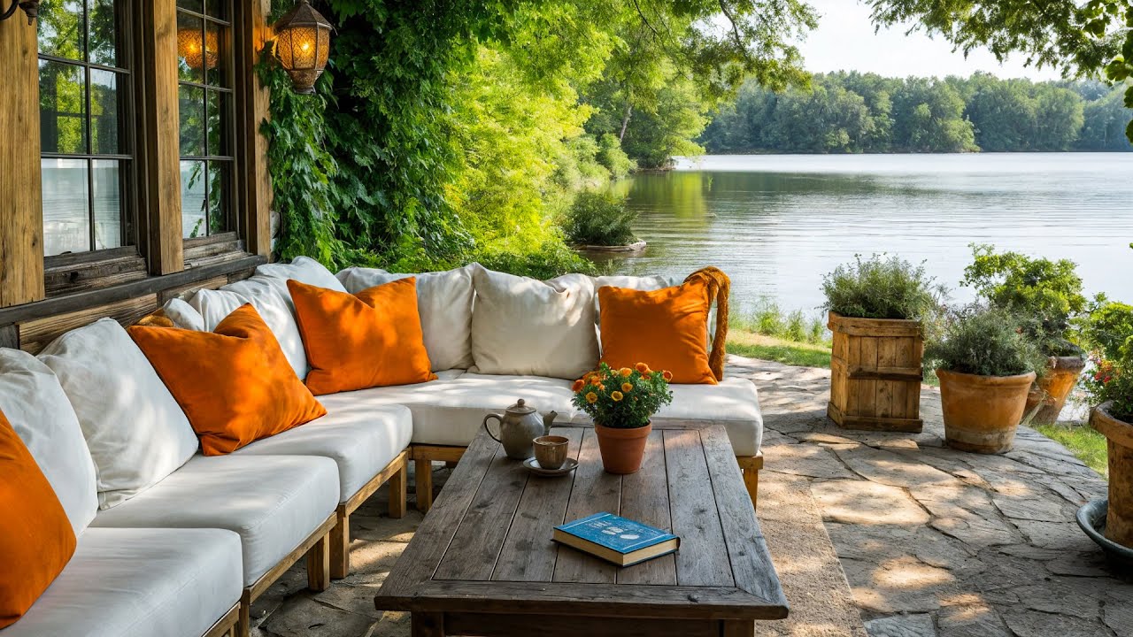 Spring Lakeside Jazz 🌿 Cozy Nature Lounge for Relaxation, Focus & Calm