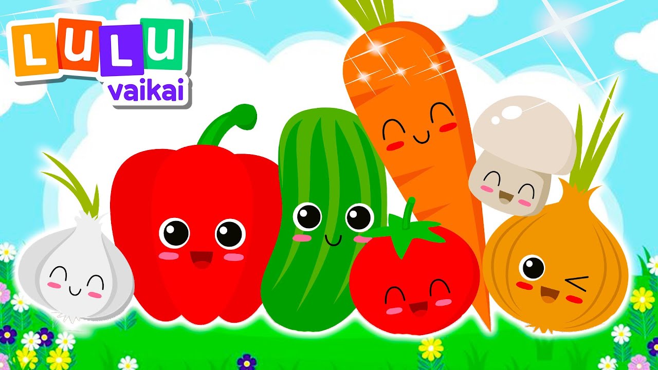🥕 Daržovių Daina  🎶 | LuLu Vaikai 🌈 Lietuvi&scaron;kos Dainelės Vaikams 🎶