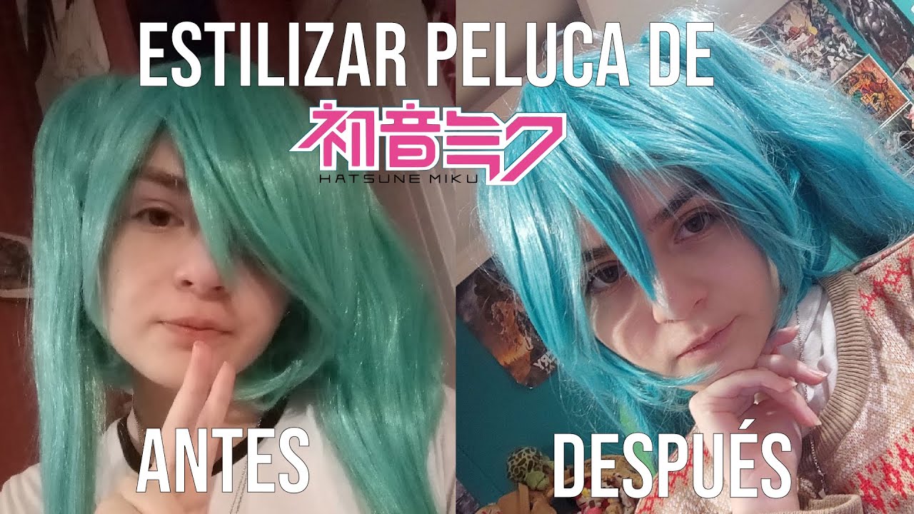 TUTORIAL - cómo estilizar/cortar una peluca (Hatsune Miku) - Yuki