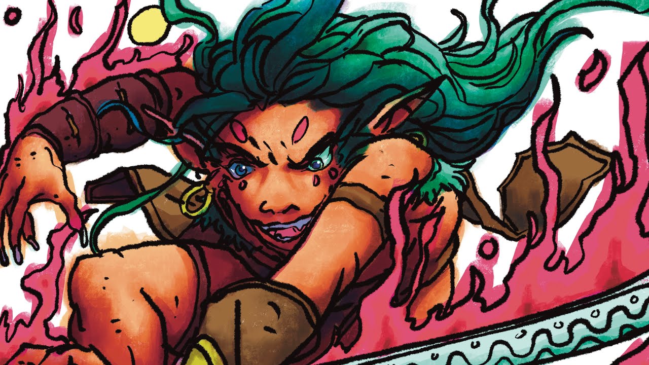 Elf Warrior Drawing