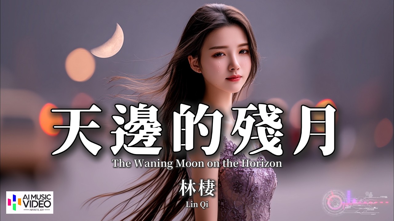 【高清MV】林棲 - 天邊的殘月【Pinyin + Eng Sub | AI音樂視頻 | 繁體拼音英文動態字幕】Lin Qi【林栖 - 天边的残月】