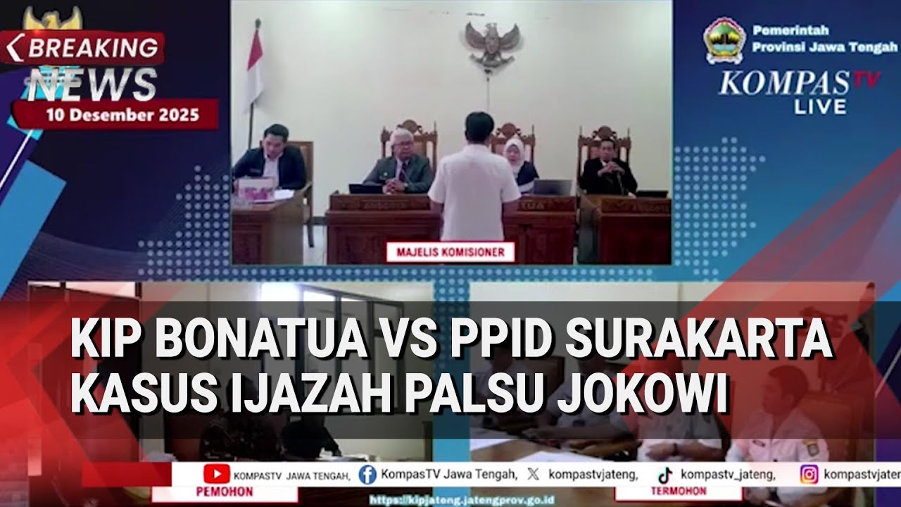 Sidang KIP Bonatua Silalahi Vs PPID Surakarta Terkait Arsip Ijazah Jokowi