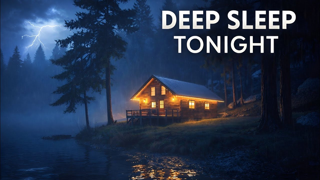 🌙🌧️ Gentle Night Rain – Rain Sounds for Sleeping | Sleep Fast & Beat Insomnia, ASMR
